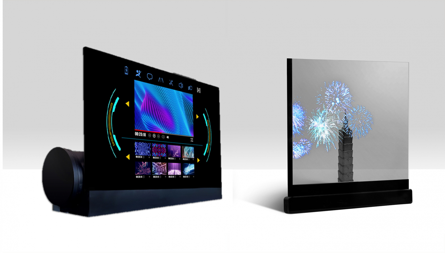 可卷式、折迭性、高透明